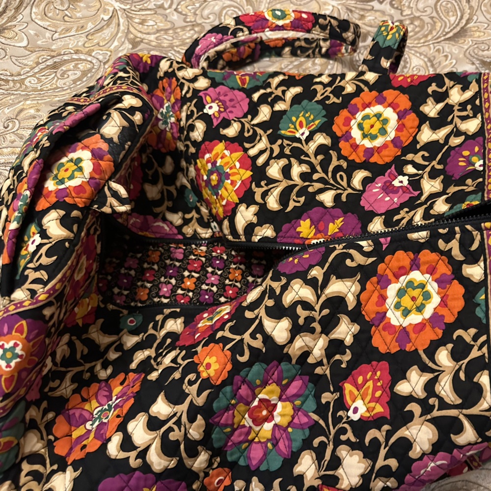 Vera Bradley Multicolor Large Duffle Floral Bag